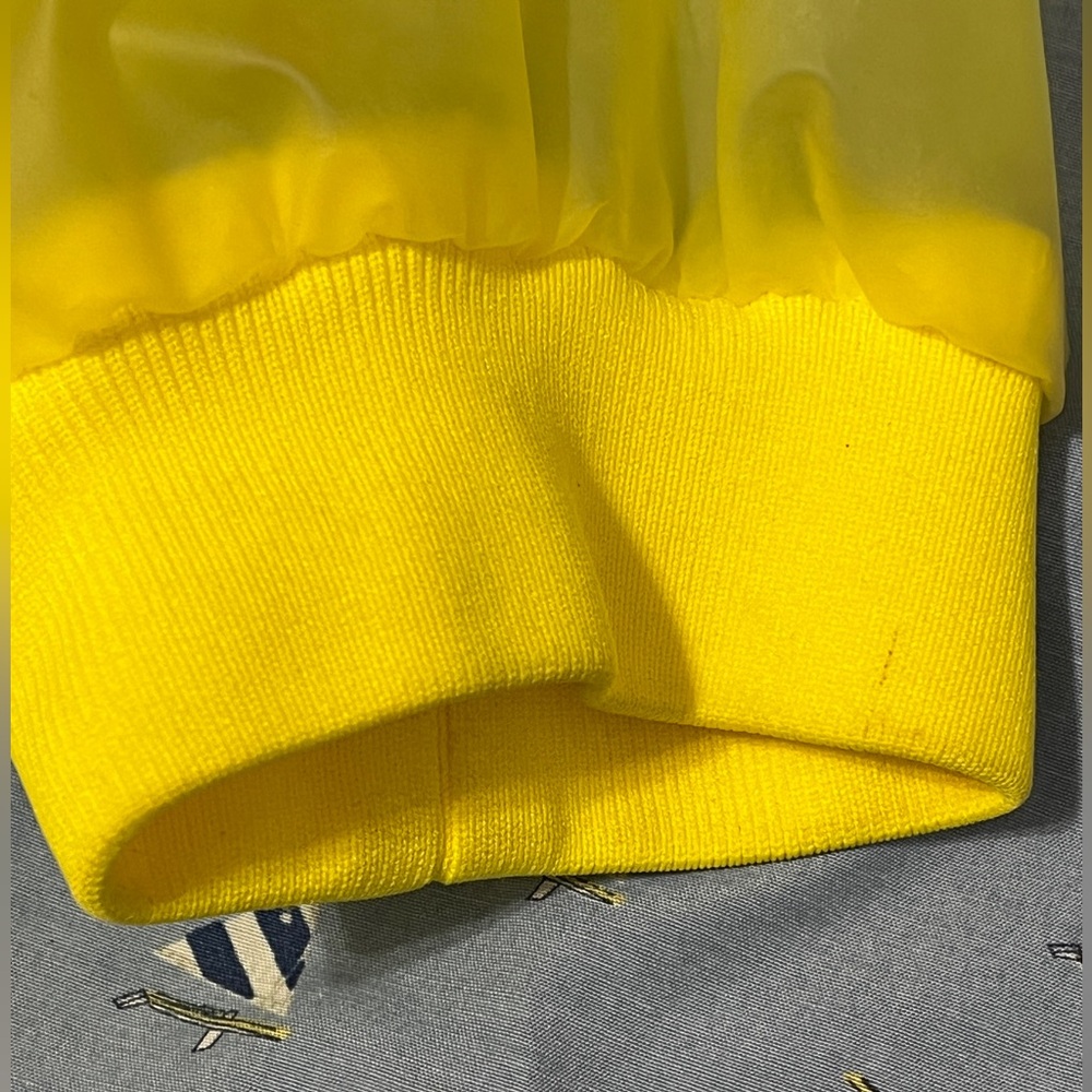 Moncler Mantella Kids Rain Jacket - Yellow Size 4 - Picture 7 of 7